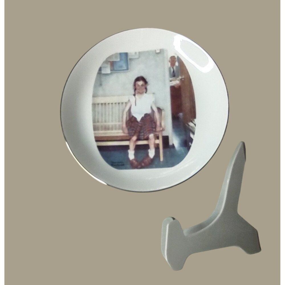 Norman Rockwell "Shiner" Collector Plate with Stand and Box